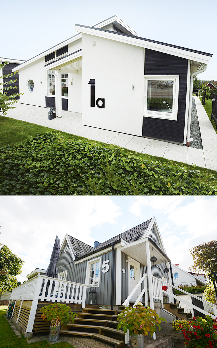 Fasadsiffror ger huset ett designat uttryck